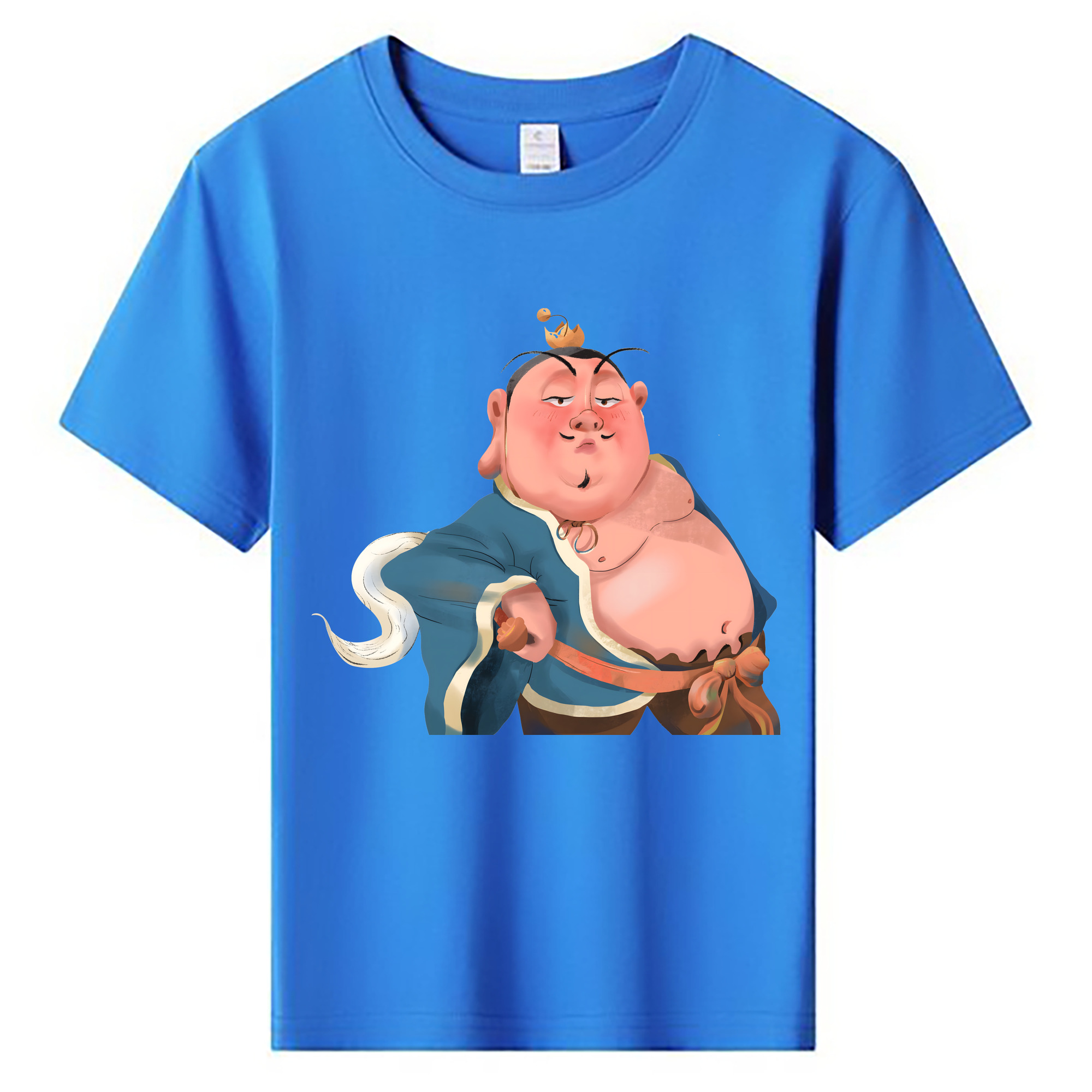 （画像用） Ne Zha 2 ナタ 魔童の大暴れ 綿100％キッズTシャツ（フロントプリント）